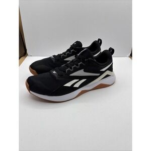 REEBOK NANOFLEX TR 2 SIZE 9 BLACK & WHITE VERY CLEAN